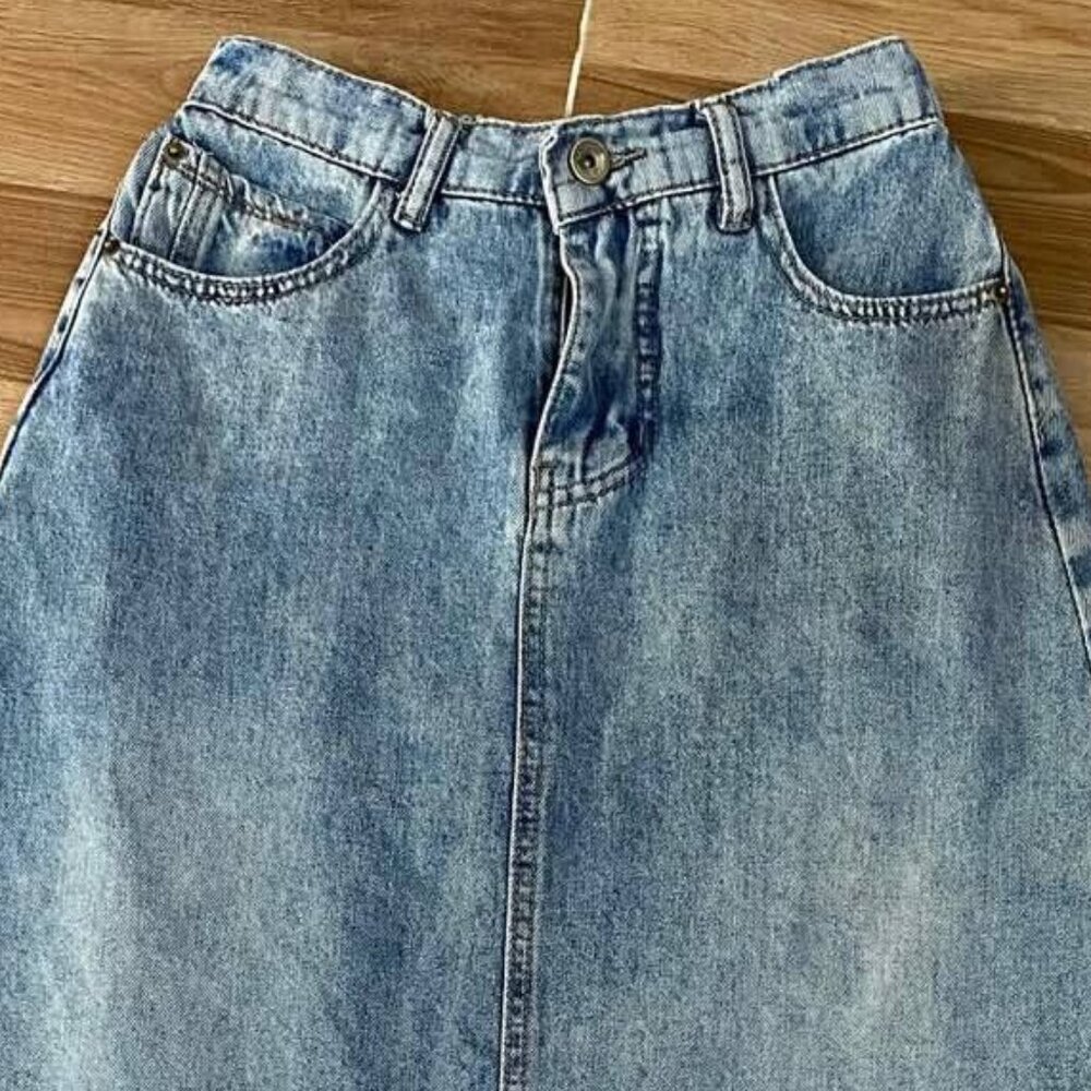 Blue Denim Skirts - Picture 3 of 3